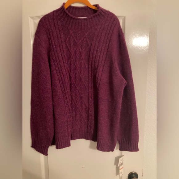 Alfred Dunner 2X Purple Sweater NWT - Picture 1 of 1